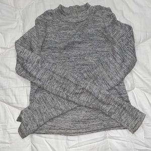 Grey Crop Turtleneck